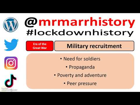 Three Minute History - Great War recruitment