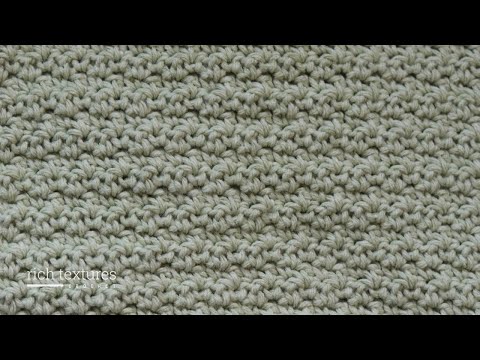 EASY ONE ROW REPEAT CROCHET STITCH!