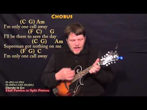 One Call Away (Charlie Puth) Mandolin Cover Lesson in C with Chords/Lyrics
