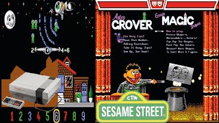 Sesame Street: 1-2-3: Astro Grover & Ernie's Magic Shapes NES - C&M Playthrough