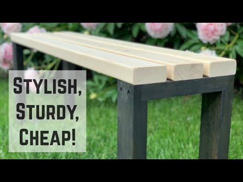 How to Build a Super Sturdy and Cost Effective Garden Bench \\ Home Decor \\ Woodworking Challenge