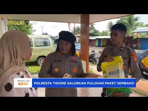 POLRESTA TIDORE SALURKAN PAKET SEMBAKO KEPADA WARGA KURANG MAMPU