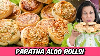 Two Ways! Air Fryer & Fried Aloo Paratha Roll Ups! Ramadan 2024 Special Recipe in Urdu Hindi - RKK
