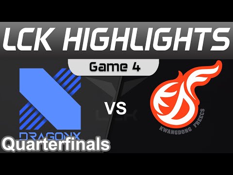 DRX vs KDF Highlights Game 4 Quarterfinals LCK Spring Playoffs 2022 DragonX vs Kwangdong Freecs by O