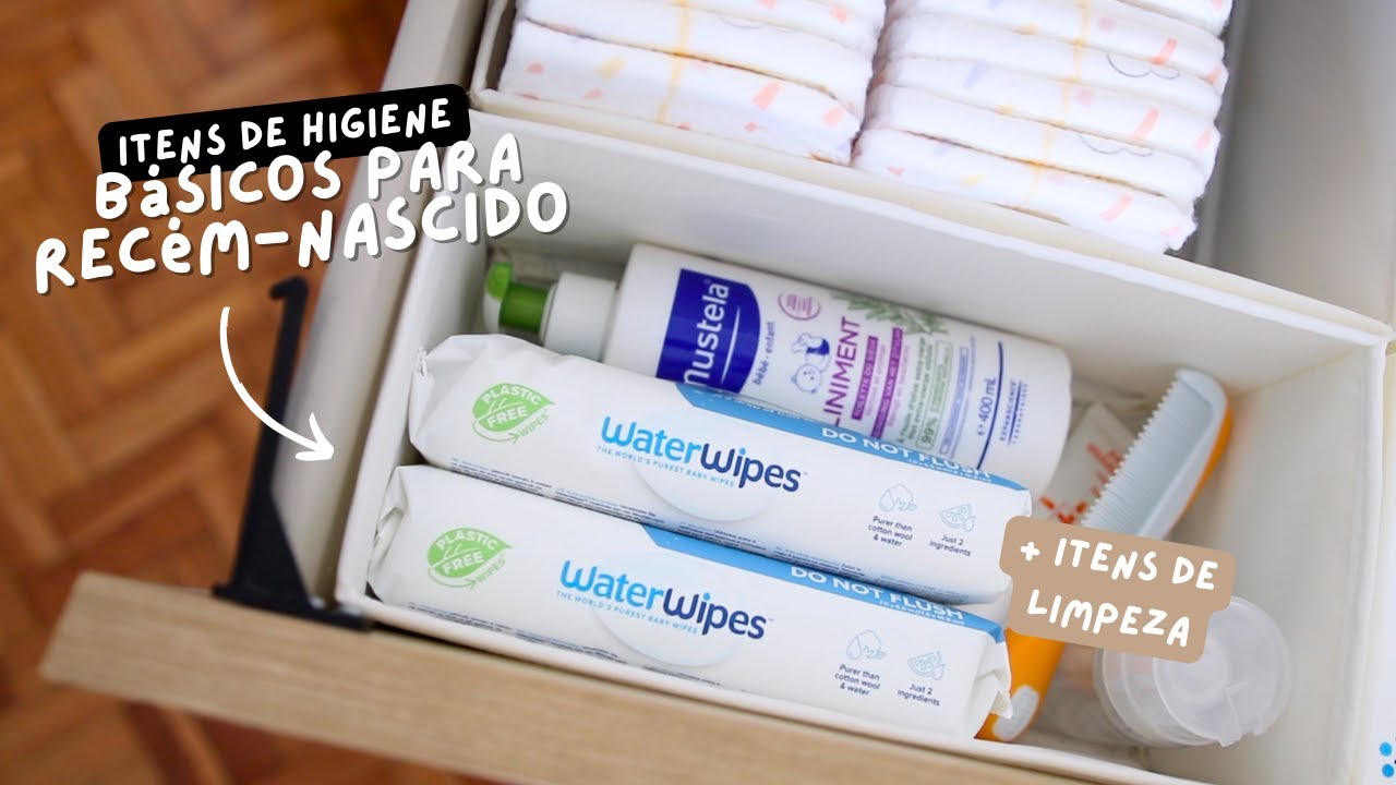 Enxoval de higiene e de limpeza do bebê | Checklist do terceiro trimestre