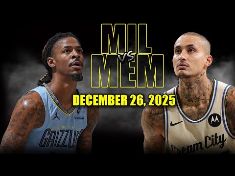 Milwaukee Bucks vs Memphis Grizzlies Full Game Highlights – December 26, 2025 | NBA Season