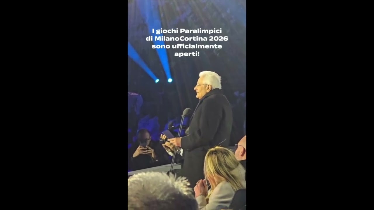 IL PRESIDENTE MATTARELLA DA IL VIA AI GIOCHI PARALIMPICI DI MILANO CORTINA 2026