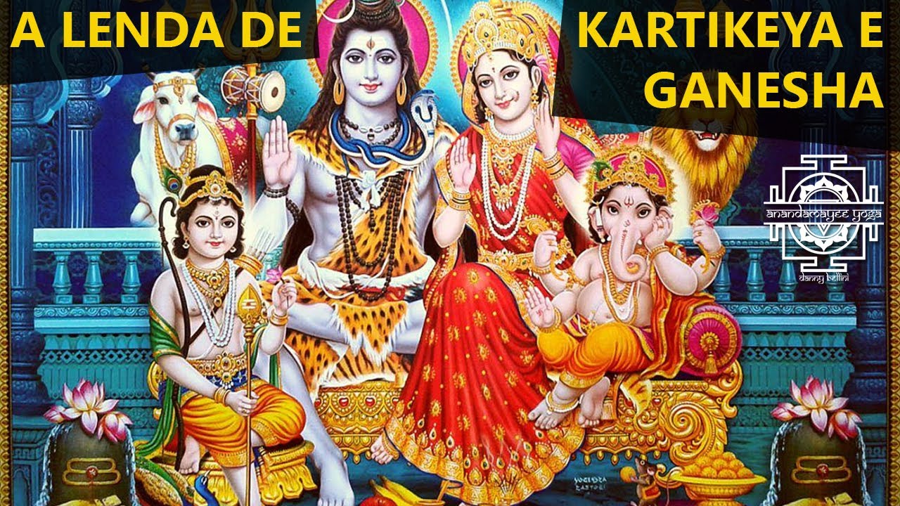 A Lenda Hindu de Ganesha e Kartikeya - Os Filhos de Shiva e Parvati