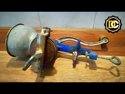 Antique Rust Coffee Grinder - Restoration WorkshopDC