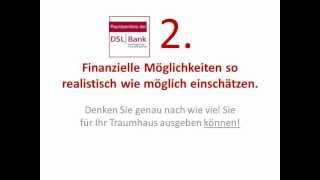 preview picture of video 'Tipps zur Baufinanzierung - DSL Bank'