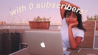 growing your youtube channel (with 0 subscribers)