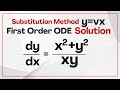 First Order Homogeneous Ordinary Differential Equations 1 How To Solve First Order Homogeneous ODE