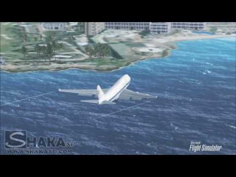 FSX Boeing 747-400 Landing at Princess Juliana Sint-Maarten
