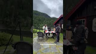 Dia de churrasco pra finalizar o dia | Tour Escandinávia 🏍️ #shorts