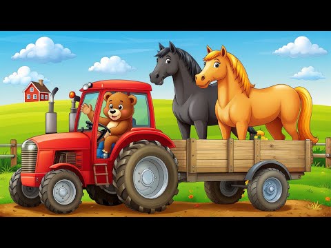 Caring for the Horses: Harvesting & Transporting Feed with Modern Machinery 🚜🐎