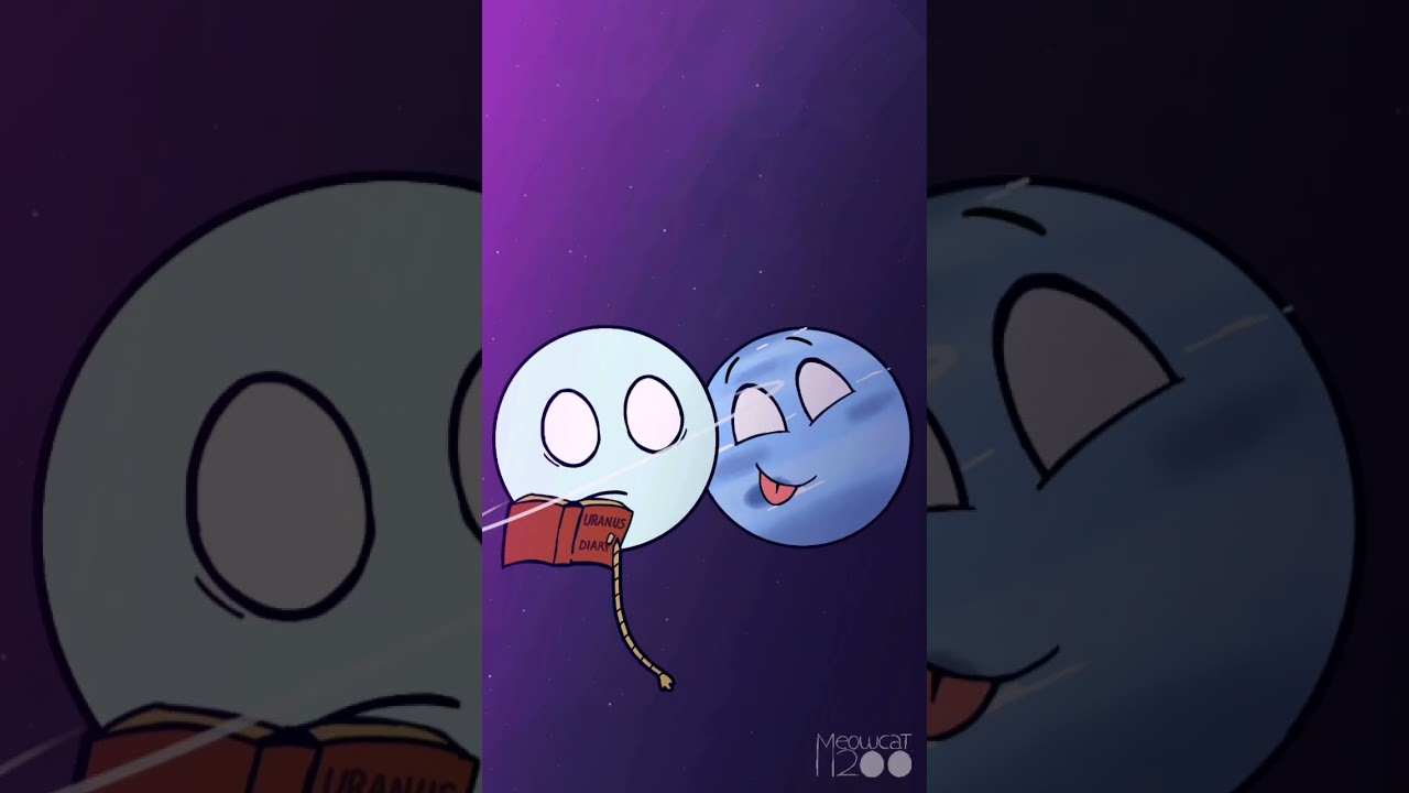 Uranus and neptune 💙 #solarballs #animation #uranus #neptune