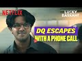 Dulquer SMARTLY Distracts His Boss With A Phonecall Lucky Baskhar Netflix India