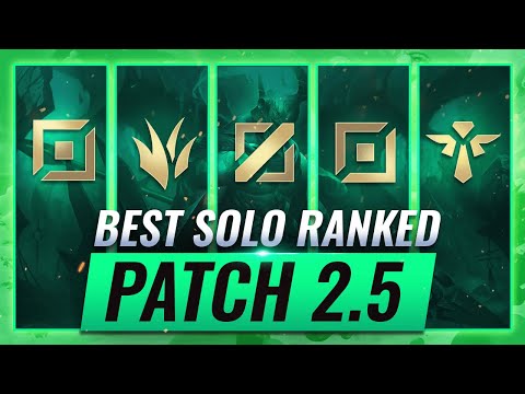 BEST Solo RANKED Champs & Tips for ALL ROLES - Patch 2.5 Wild Rift (LoL Mobile)