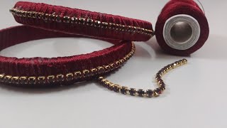 How to make simple Silk thread bangles| bangles for online sale| Silk thread bangles