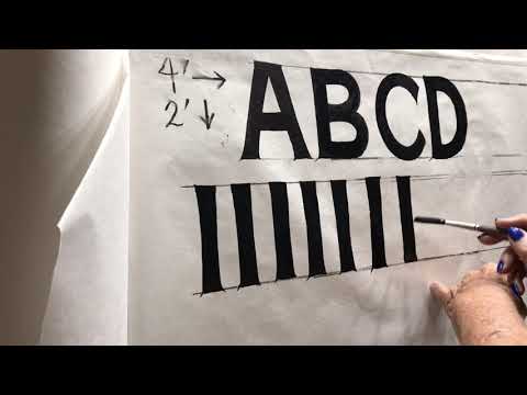 Lesson #1 - Hand Lettered Single Stroke Alphabet Introduction
