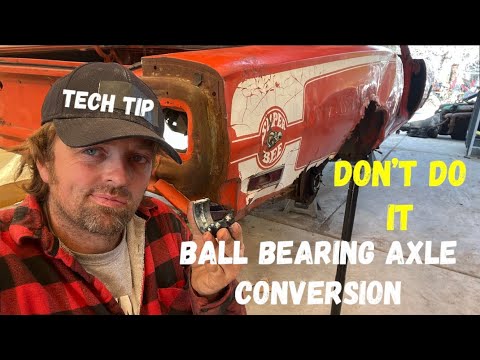 Tech Tip: Ball bearing axle conversion...Its not if they Fail but When!!!
