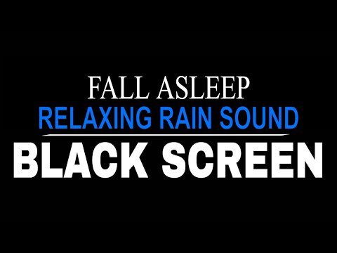RELAXING RAIN Sound And THUNDER For FALL ASLEEP All DAY ( BLACK SCREEN )
