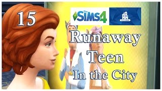 The Sims 4: Runaway Teen in the City Pt 15: Flea Market Sale