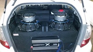 Honda Fit Sport Daily Driver (DC Audio XL 15's, Ampere Audio 5000.1, XS Power 15K Lithium)