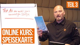 Speisekarten Marketing: 30 Tipps für Gastronomen. (Teil 3)