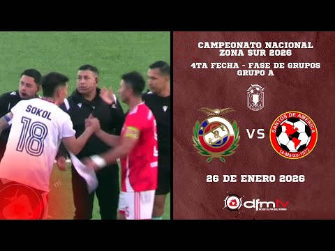 CAMPEONATO NACIONAL ZONA SUR 2026 | CD.SOKOL V/S SANTOS DE AMERICA | 4TA FECHA-GRUPO A (26/01/2026)