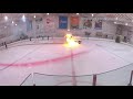 Zamboni bursts into flames while cleaning ice rink | ABC7