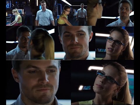 Olicity - Arrow - 2x04 Pt.6 - "I'll give you a hint, their CEO, always late" "Nice"