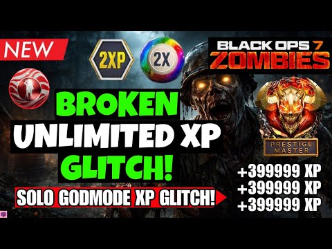 *NEW* BO7 SOLO UNLIMITED XP GLITCH! EASY AFK GODMODE XP FARM + FAST LEVEL 1000 BO7 ZOMBIES GLITCH