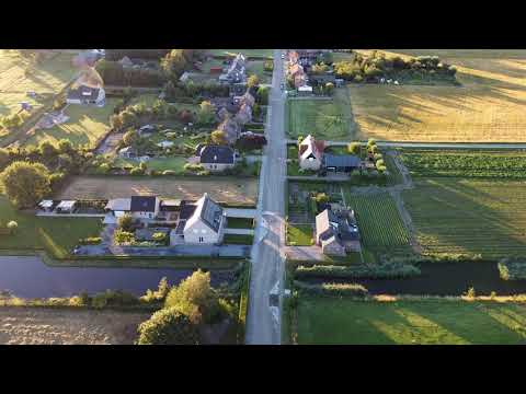 Vogelwaarde village and nature drone flight