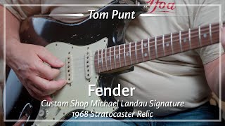 Video thumbnail for Fender Custom Shop Michael Landau Signature 1968 Stratocaster Relic played by Tom Punt | Demo by TFOA Demos