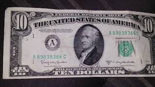 1950 D TEN DOLLAR BILL DISCOVERED IN CHANGE!