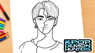 Drawing Jinu saja boy Double look K-Pop Demon Hunters 2 || Jinu golden || Drawing for Beginners