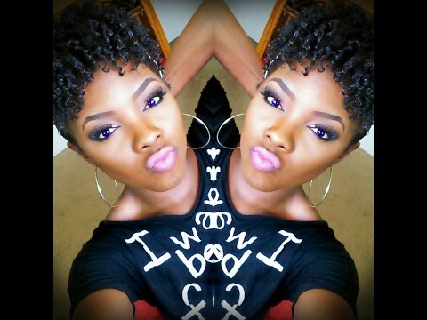 Curly updo on SHORT NATURAL HAIR│Tamekans