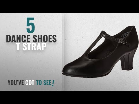 Top 5 Dance Shoes T Strap [2018]: Capezio Jr. Footlight T-Strap Black Dance Shoe - 9 M US