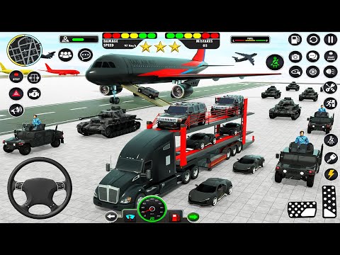 US Army Vehicles Cargo Transport Games - Modern Military Truck Transport 3D Android GamePlay
