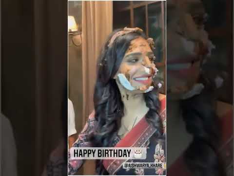 Aishwarya khare 💖 Birthday celebration video 😘😘