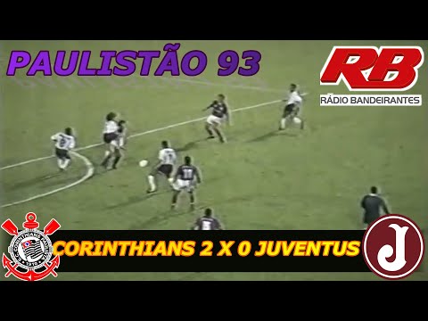 Corinthians 2 x 0 Juventus Paulistão 93 Rádio Bandeirantes