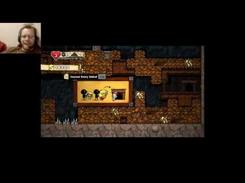 spelunky lets play part 1 (dont judge me i've never played this before)