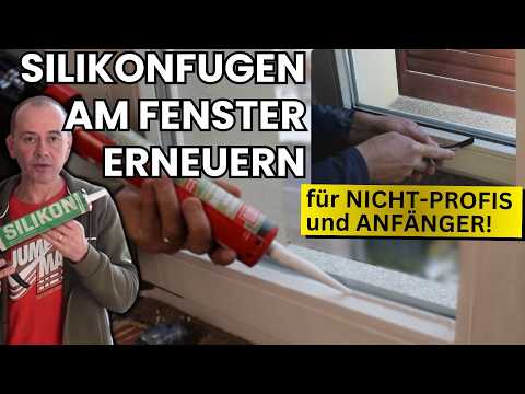 Renewing window silicone for non-professionals and beginners