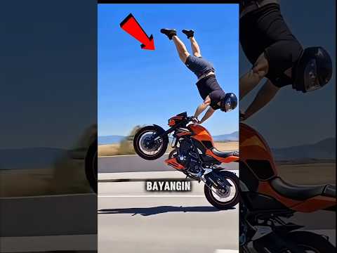 Demi Rekor Dunia! Nekat Motoran Hanya 1 Roda 🛵🔥