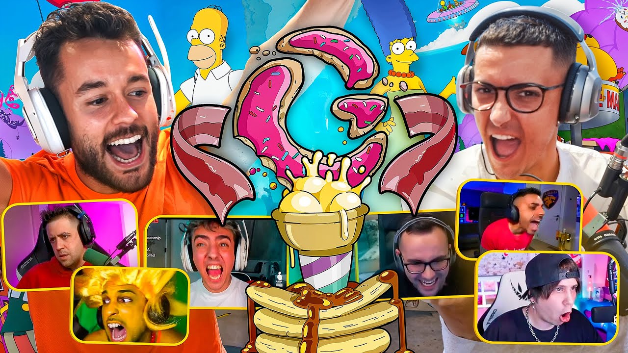 MEJORES MOMENTOS DE MI TORNEO "COPA ROSQUILLA" DE FORTNITE X LOS SIMPSONS - TheGrefg