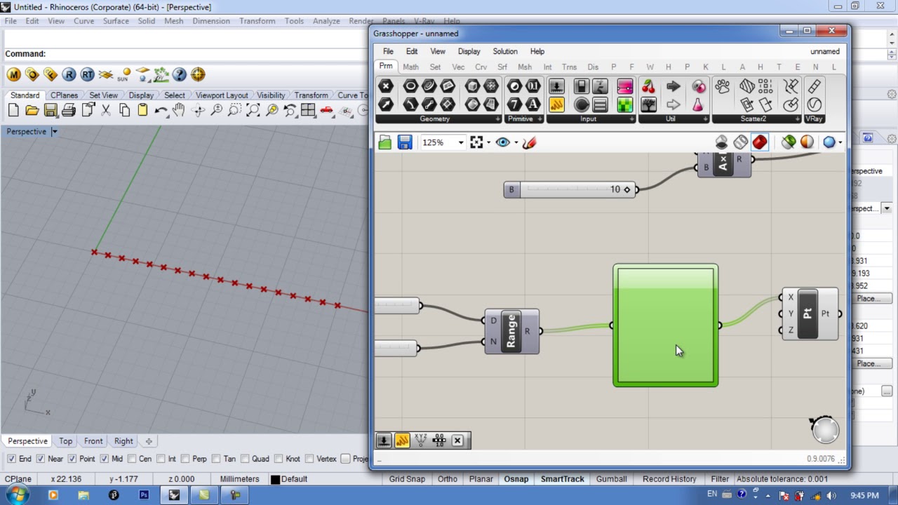 Grasshopper tutorial #21 (Graph Mapper)