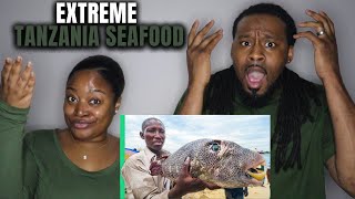 🇹🇿 American Couple Reacts to EXTREME African Seafood!!! WILD Tanzania Street Food in Dar es Salaam