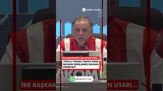🔴İBB Başkanvekili Aslan’dan Uyarı… “Toplu Taşıma Tercih Edin; Mecbur Değilseniz 
