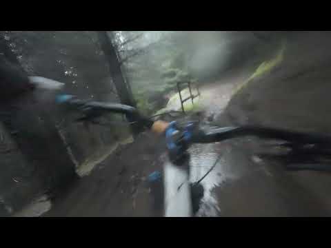 Through the Darkness | Wet MTB Descent - Y Wall - Afan Forest